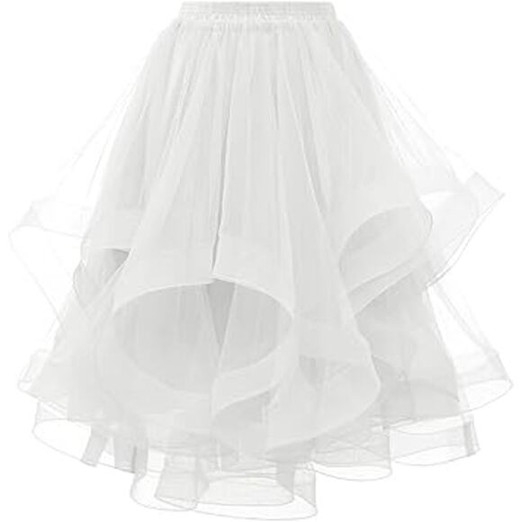 DRESSTELLS Tulle Skirts for Women, A Line Elastic Waist - Picture 1 of 6